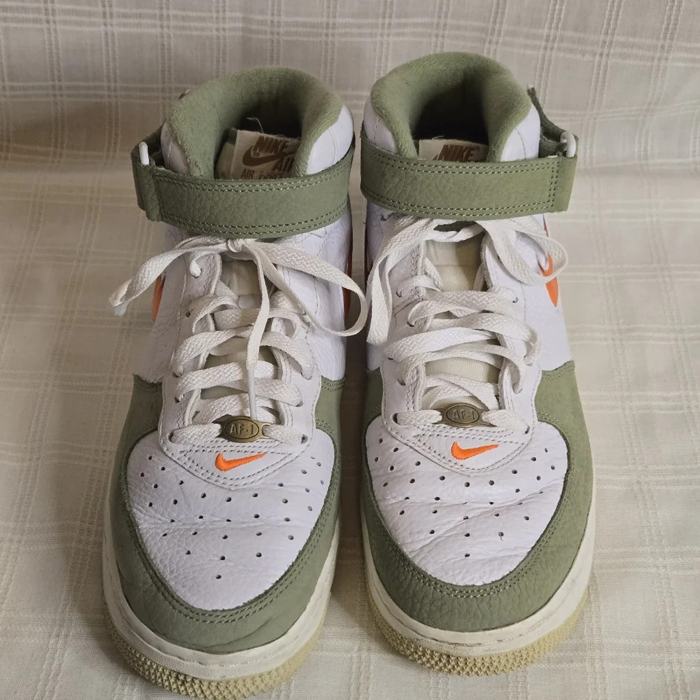 Men's Size 8‎ - Nike Air Force 1 Mid QS "Jewel Oil Green"  Good Condition - Picture 10 of 10